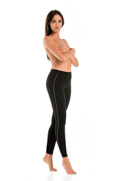 black - Long leggings model 183225 Teyli
